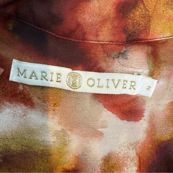 Marie Oliver Lillian Midi Shirt Dress in Vineyard Print Size 2 - Picture 10 of 14